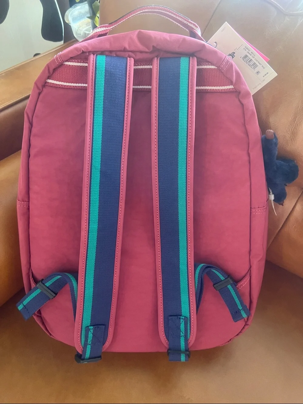 Kipling SEOUL Large 15” Laptop backpack NWT grape tint contrast